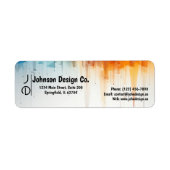 クラシックシンプル:差出人住所ラベル ラベル (正面)