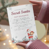 クラシックシークレットサンタクリスマスパーティー 招待状