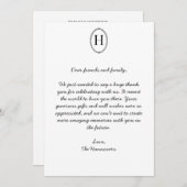 クラシックシ結婚ックサンキューカード サンキューカード (正面/裏面)