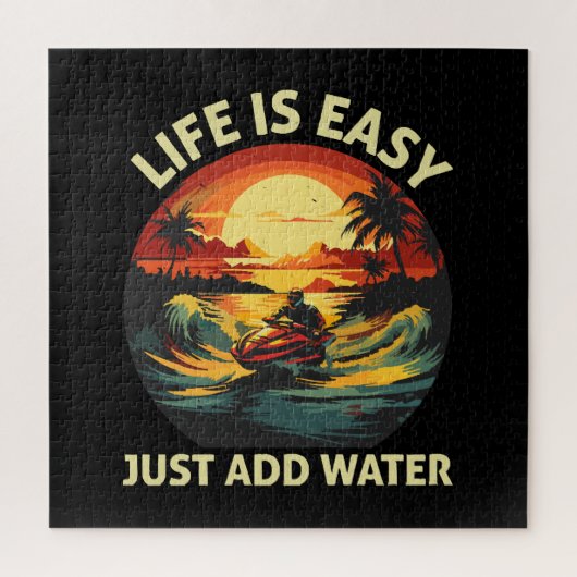 クラシックジェットスキーヤー ジグソーパズル (縦)