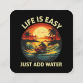 クラシックジェットスキーヤー スクエア名刺 (裏面)