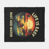 クラシックジェットスキーヤー フリースブランケット (正面(横))