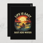 クラシックジェットスキーヤー ポストカード (正面/裏面)