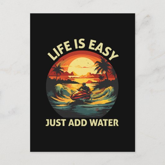 クラシックジェットスキーヤー ポストカード (正面)