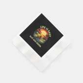 クラシックジェットスキーヤー 縁ありカクテルナプキン (角)