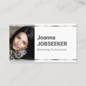 クラシックジョブエレガントシーカミニマルー白 名刺 (正面)