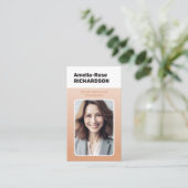 クラシックジョブシーカークラッシミニマリストモグラデーションモ 名刺 (スタンド正面)