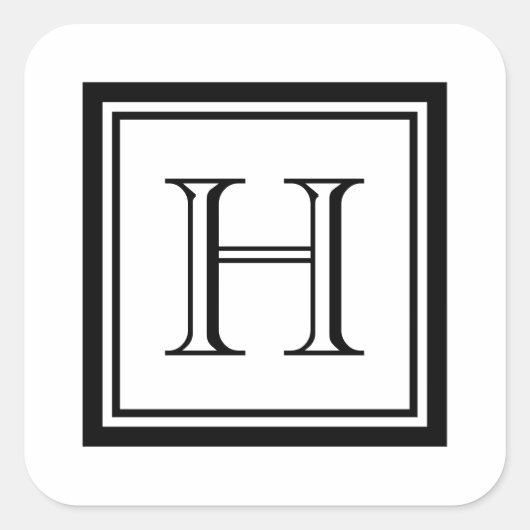 クラシックスクエアモノグラムシール スクエアシール (正面)