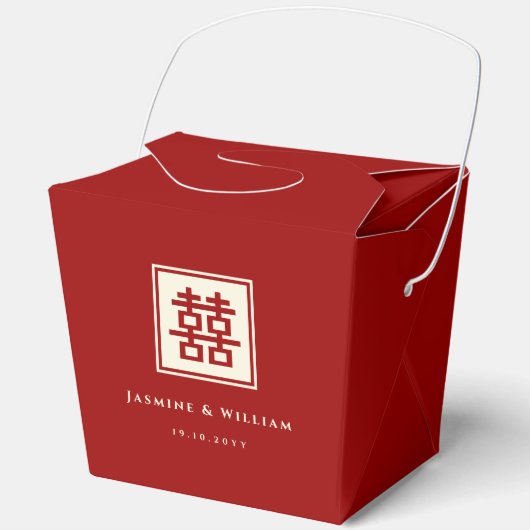 クラシックスクエア二重中国の幸福結婚ズ フェイバーボックス (正面)