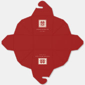 クラシックスクエア二重中国の幸福結婚ズ フェイバーボックス (見開き)