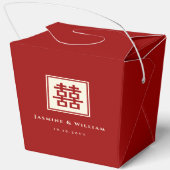 クラシックスクエア二重中国の幸福結婚ズ フェイバーボックス (裏面)