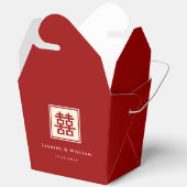 クラシックスクエア二重中国の幸福結婚ズ フェイバーボックス (見開き)