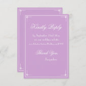 クラシックスクリプシンプルトchicの結婚webサイトRSVP エンクロージャーカード (正面/裏面)