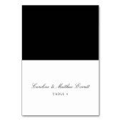 クラシックスクリプトエレガント名前をカスタムする座席表 テーブルナンバー (正面)