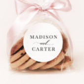 クラシックスクリプトエレガント結婚式の引き出物のシール ラウンドシール