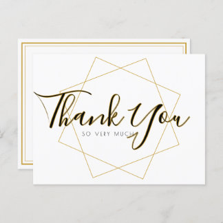 クラシックスクリプトサンキューカード ポストカード