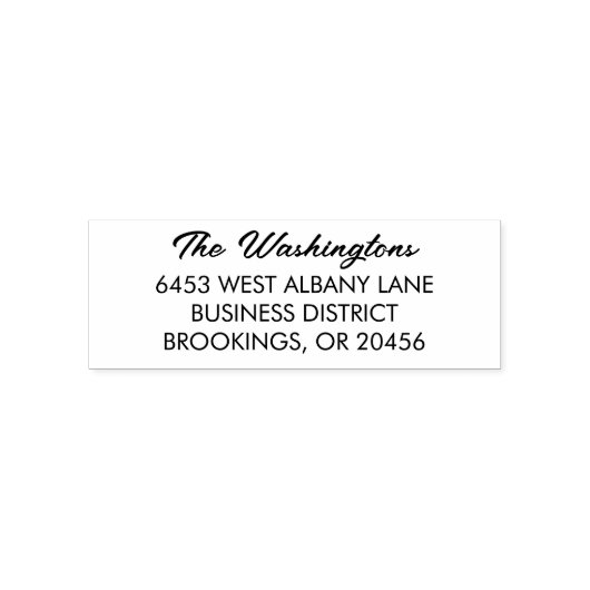 クラシックスクリプトシンプル差出人住所 セルフインキングスタンプ (デザイン)