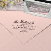 クラシックスクリプト差出人住所の自動手書きスタンプ セルフインキングスタンプ