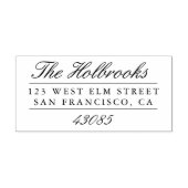 クラシックスクリプト差出人住所の自動手書きスタンプ セルフインキングスタンプ (デザイン)