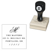 クラシックスクリプト差出人住所 ラバースタンプ (押印)