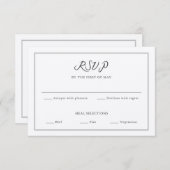 クラシックスクリプト カスタム見積もり 返信カード (正面/裏面)