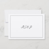 クラシックスクリプト カスタム見積もり RSVP カード (裏面)