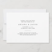 クラシックスクリプト |写真カードを保存 セーブザデート (裏面)