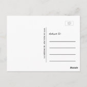 クラシックスクリプト | 写真結婚の感謝はがき ポストカード (裏面)