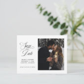 クラシックスクリ独身のプト写真の日付保存 案内ポストカード (スタンド正面)