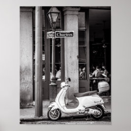 クラシックスクーターポスターパリフランス ポスター