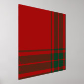 クラシックスコティッ市松模様にチパターン 箔ポスター (レイダウン)