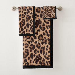クラシックスタイリッシュLeopard Print バスタオルセット