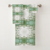 クラシックスタイルのスクロールワーク バスタオルセット (インサイチュ)