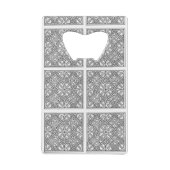 クラシックスタイルの色 クレジットカード栓抜き (裏面)