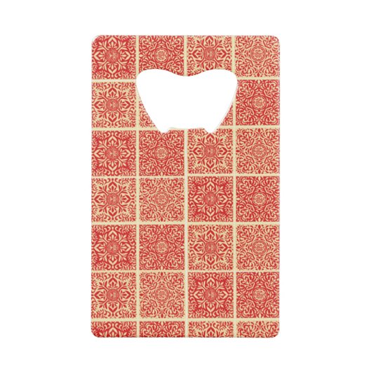 クラシックスタイルの色 クレジットカード栓抜き (正面)