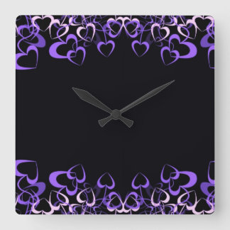 クラシックスタイルの色 スクエア壁時計