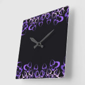 クラシックスタイルの色 スクエア壁時計 (傾斜)