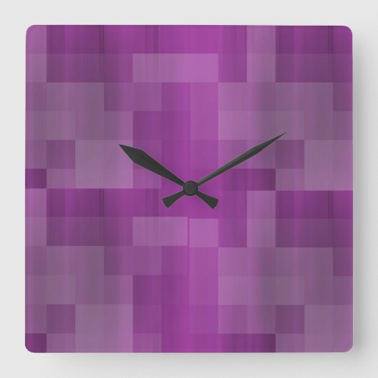 クラシックスタイルの色 スクエア壁時計 (正面)