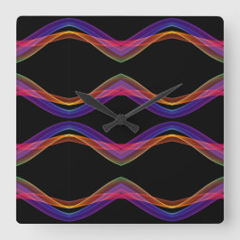 クラシックスタイルの色 スクエア壁時計