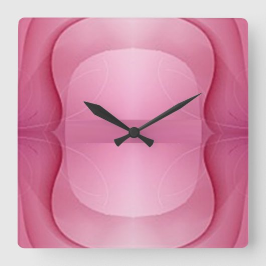 クラシックスタイルの色 スクエア壁時計 (正面)