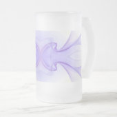 クラシックスタイルの色 フロストグラスビールジョッキ (正面右)