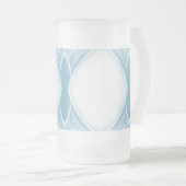 クラシックスタイルの色 フロストグラスビールジョッキ (正面右)