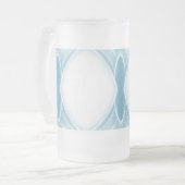 クラシックスタイルの色 フロストグラスビールジョッキ (正面左)