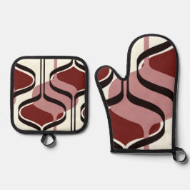 クラシックスタイルの色 鍋つかみ&鍋敷きセット