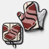 クラシックスタイルの色 鍋つかみ&鍋敷きセット (正面/裏面)