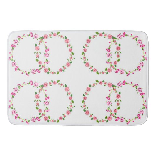 クラシックスタイルの花卉 バスマット (正面)