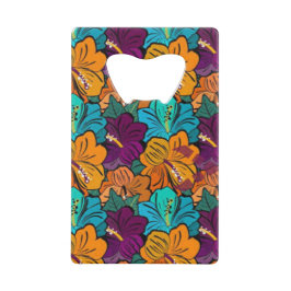 クラシックスタイルの花 クレジットカード栓抜き