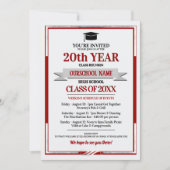 クラシックスタイルスクールカラーズクラス懇親会 招待状 (正面)