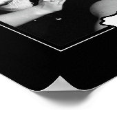 クラシックスタイルパーソナライズされたフォトマット – 黒 –  ポスター (角)