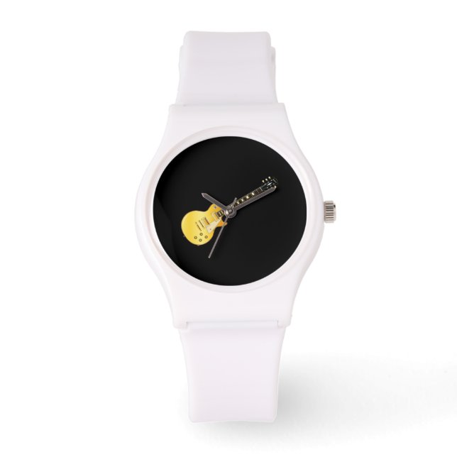 クラシックスタイルブ無地のルーズギター 腕時計 (正面)